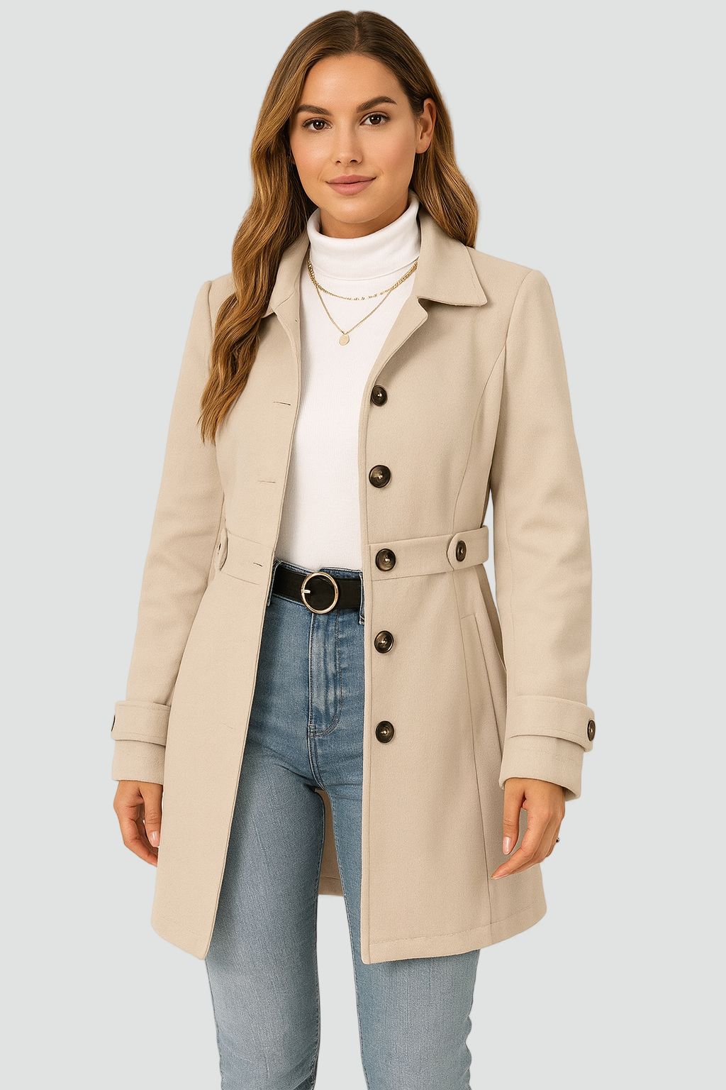 HARRIET | Belted Tailored Trench Coat