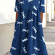 FÍORGHRÁIN | ELEGANT DRAGONFLY TUMMY-CONCEALING MIDI DRESS