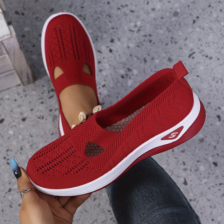 MURIEL | KNIT PLATFORM TRAINERS