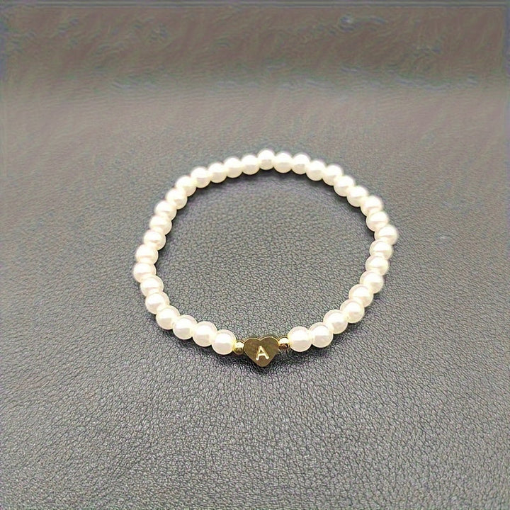 Abigail | Heart Initial Bracelet (A–Z)
