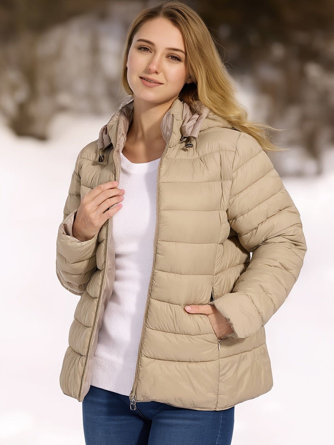 CHARLOTTE | ULTRA-LIGHT QUILTED DOWN JACKET