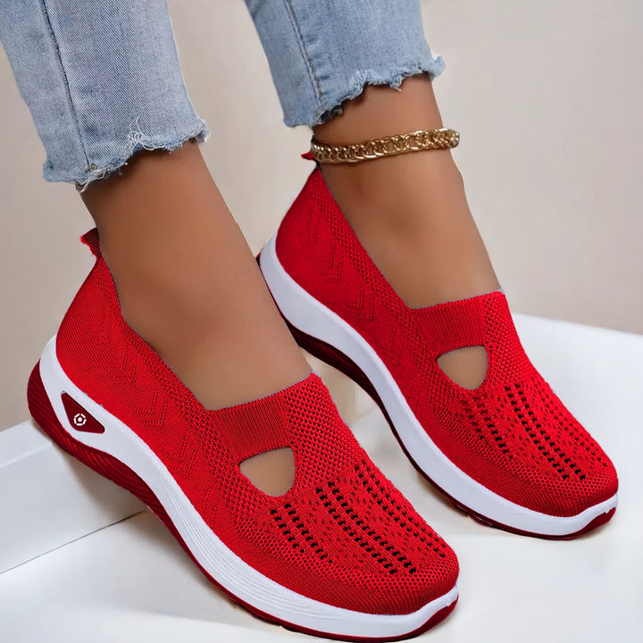 MURIEL | KNIT PLATFORM TRAINERS