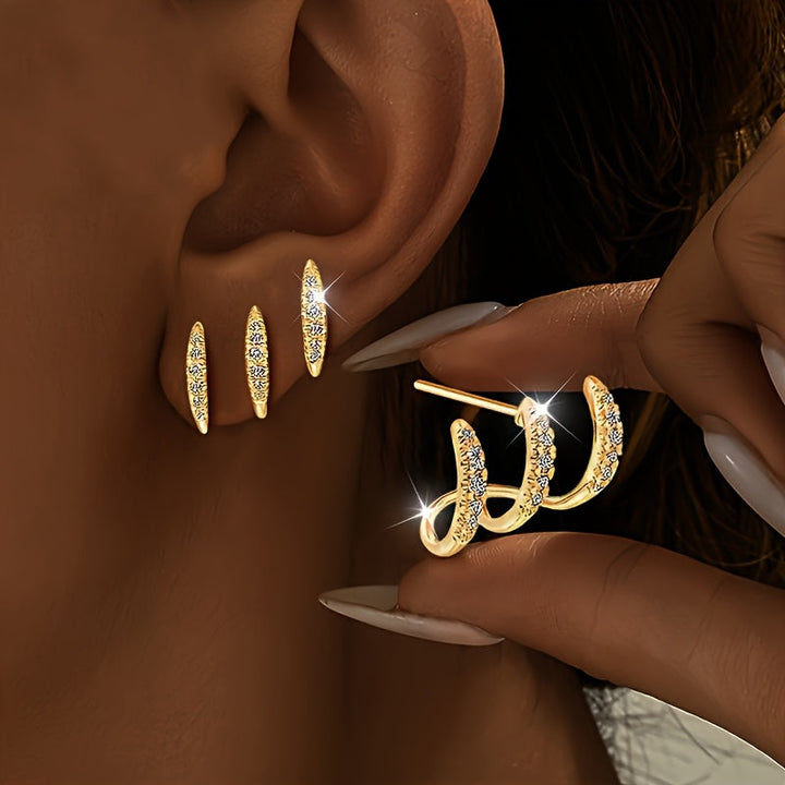 Tamsin | Triple Earrings