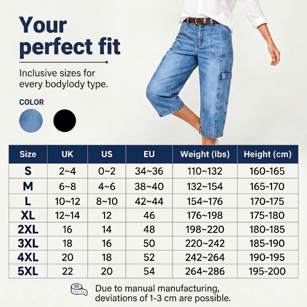 EDITH | Relaxed Cropped Stretch Jeans