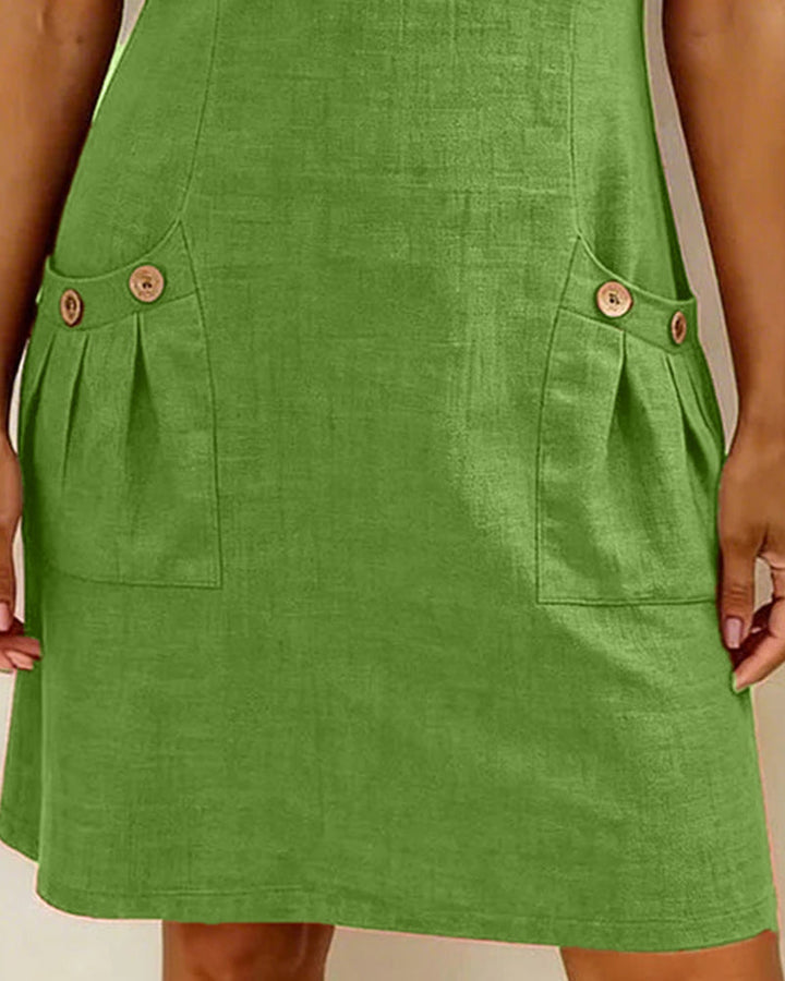 MARGOT| A-LINE ZIP-POCKET DRESS