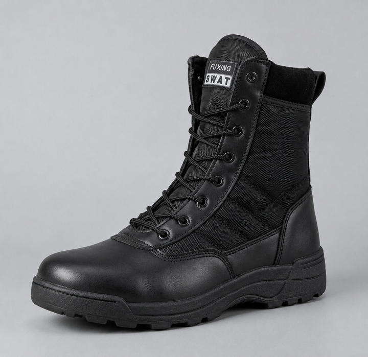 HAZEL | ROUND TOE LACE-UP ANKLE BOOTS