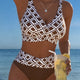 BEATRICE | DIAMOND-PATTERN TWO-PIECE BIKINI WITH SHAPED BUST