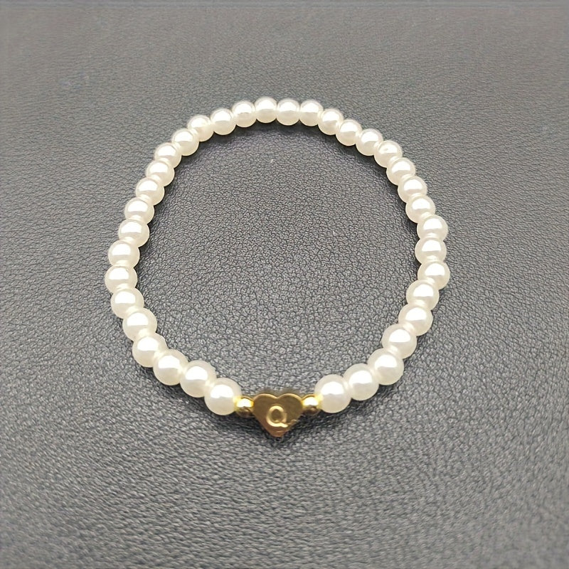 Abigail | Heart Initial Bracelet (A–Z)