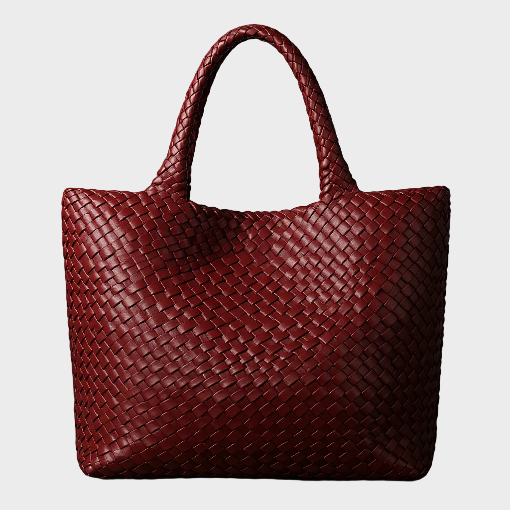 Hand-Woven Shoulder Tote Bag