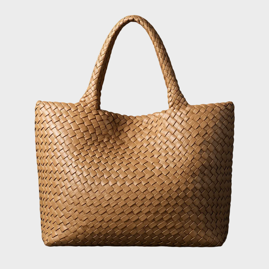 Hand-Woven Shoulder Tote Bag