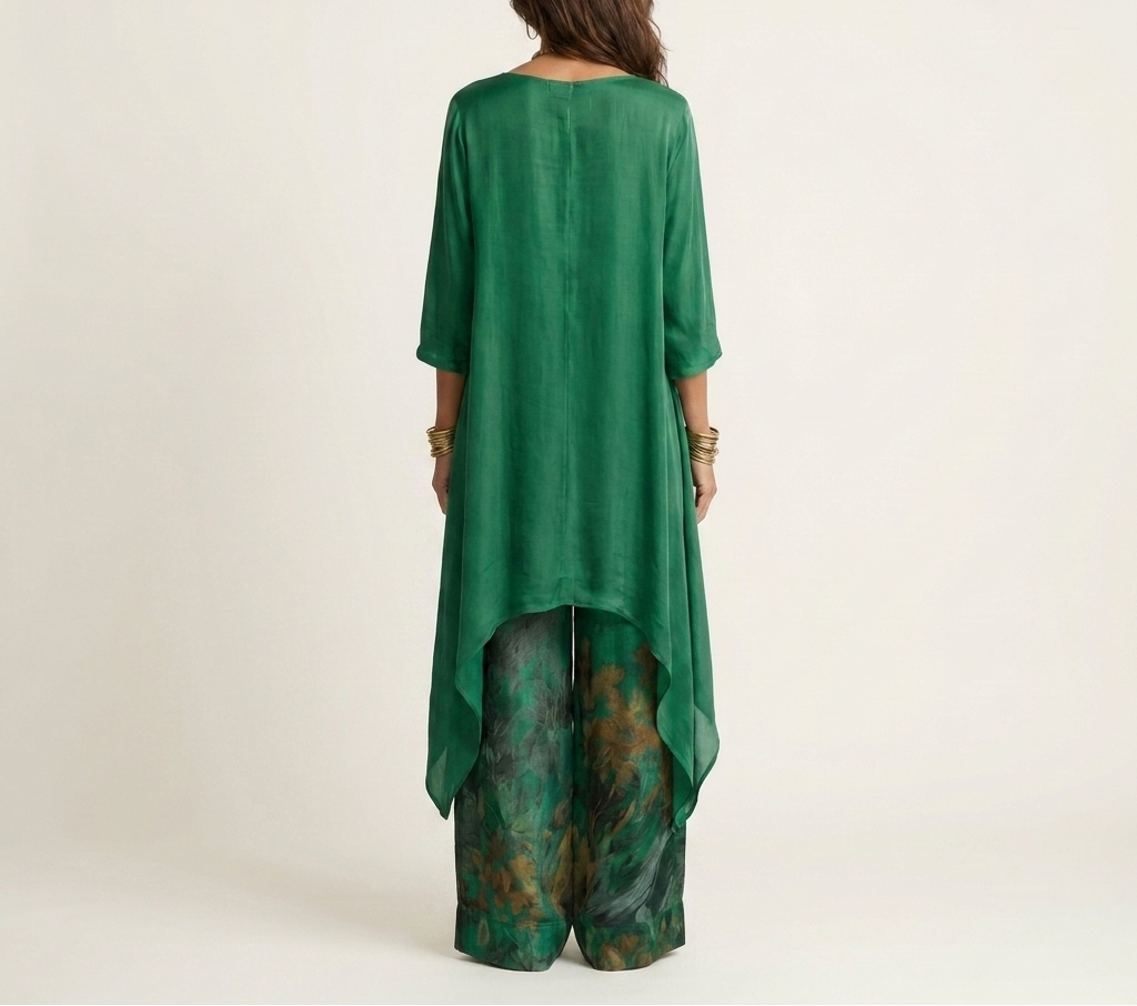 SYBILLA | ASYMMETRIC TUNIC & TROUSERS SET