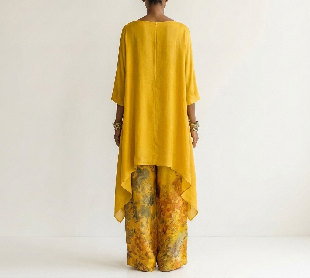 SYBILLA | ASYMMETRIC TUNIC & TROUSERS SET