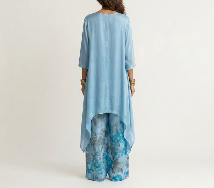 SYBILLA | ASYMMETRIC TUNIC & TROUSERS SET