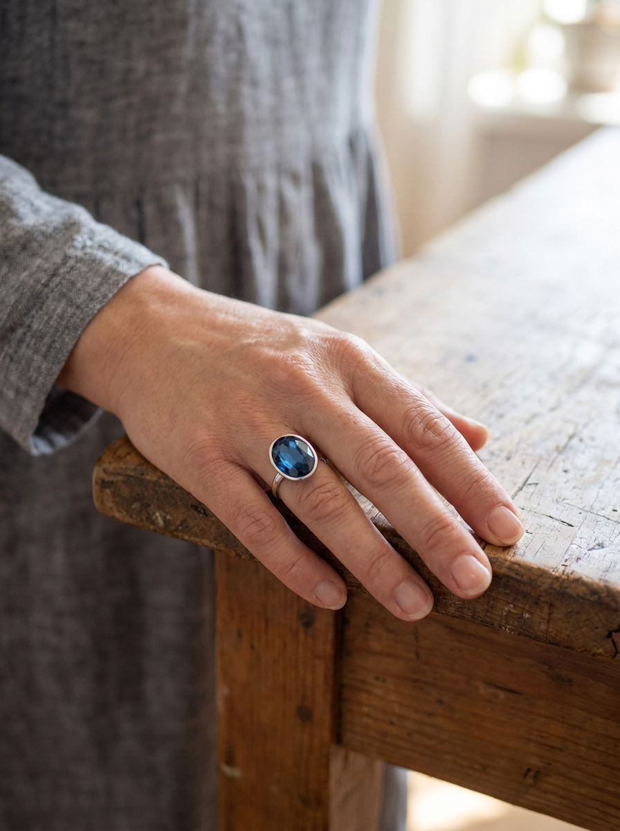 Celeste | Vintage Blue Ring