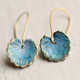 Joyce | Vintage Blue Leaf Earrings