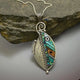 Laurel | Vintage Silver Leaf and Crystal Necklace