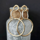 Enid | Vintage Gold and Silver Earrings
