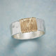 Lois | Gold Line Silver Ring
