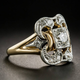Doris | Gold Zircon Ring