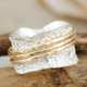 Viola | Twist Ring Duo in Gold and Silver