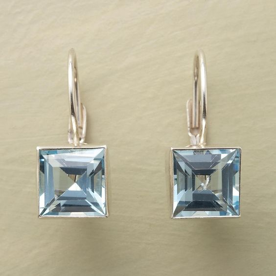 Frederica | Blue Glass Earrings