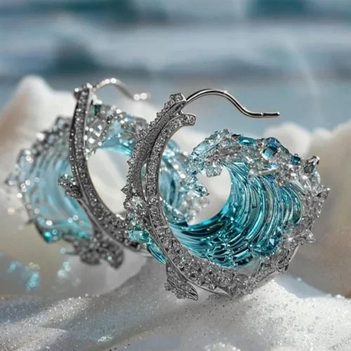 Marina | Ocean Wave Earrings