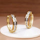 Georgina | Gold and Crystal Hoop Earrings