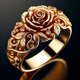 Zinnia | Gold Flower Ring
