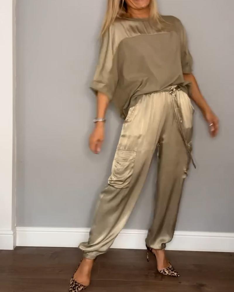 Doris | Satin Elegance Co-Ord Set