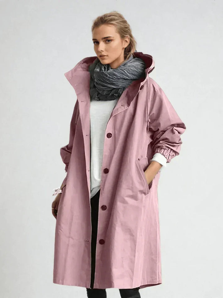 MARGARET | Hooded Belted Trench Raincoat
