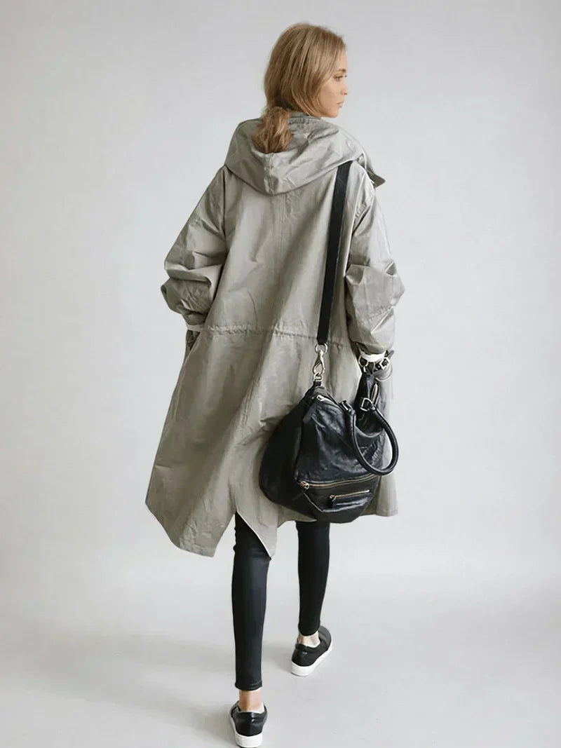 MARGARET | Hooded Belted Trench Raincoat