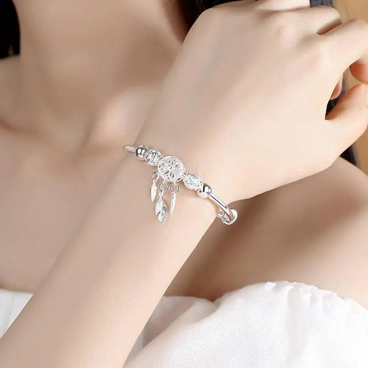 Orla | Silver Bracelet with Dreamcatcher Charm