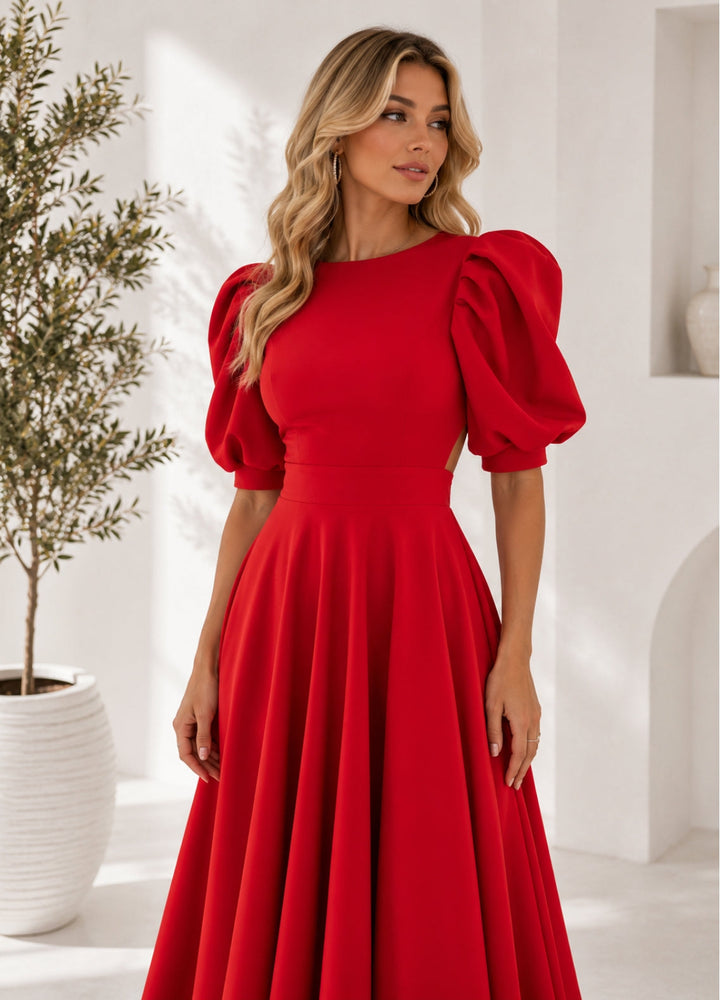 ELEANOR | ELEGANT MIDI OCCASION DRESS