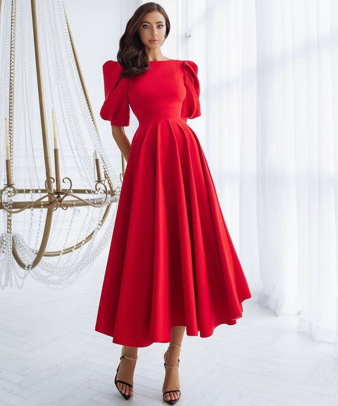 ELEANOR | ELEGANT MIDI OCCASION DRESS