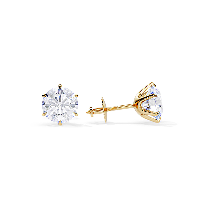 Tera | White and Gold Earrings