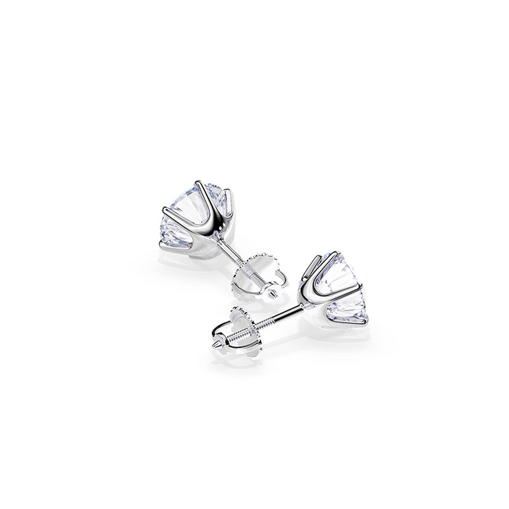 Tera | White and Gold Earrings