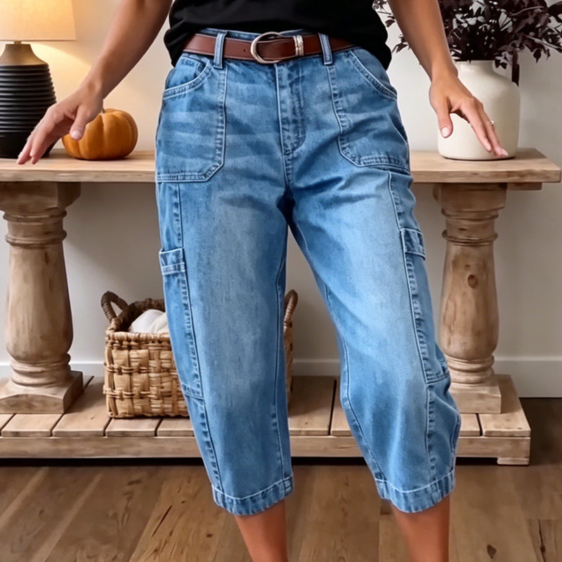 EDITH | Relaxed Cropped Stretch Jeans