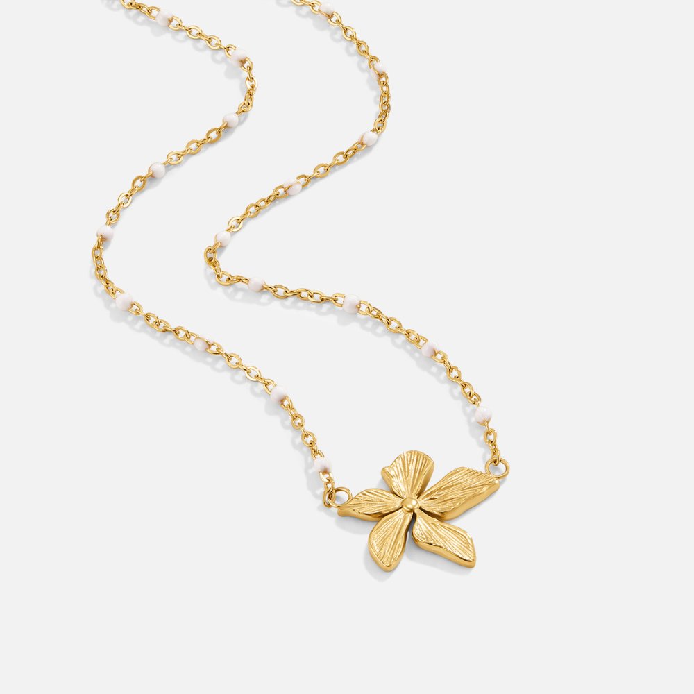 Flora | Gold Flower Necklace