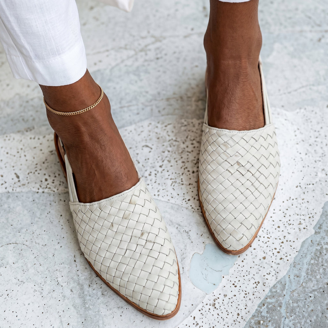 Margaret | Woven Comfort Slip-On Flats