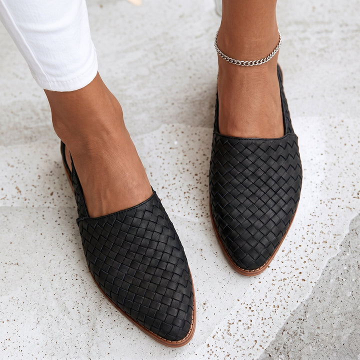 Margaret | Woven Comfort Slip-On Flats