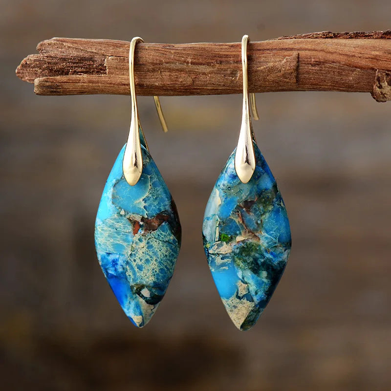 Fay | Natural Stone Drop Earrings
