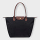 Oxford Fabric Shoulder Bag with Zip Closure