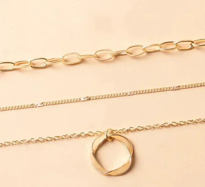 Josephine | Classic Layered Gold Pendant Necklace