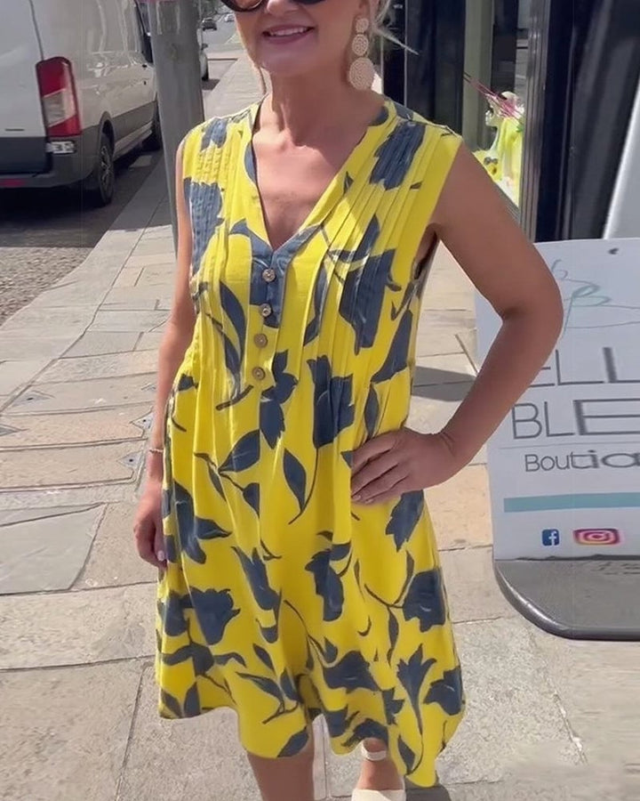 Winifred | Printed Sleeveless Maxi Dress