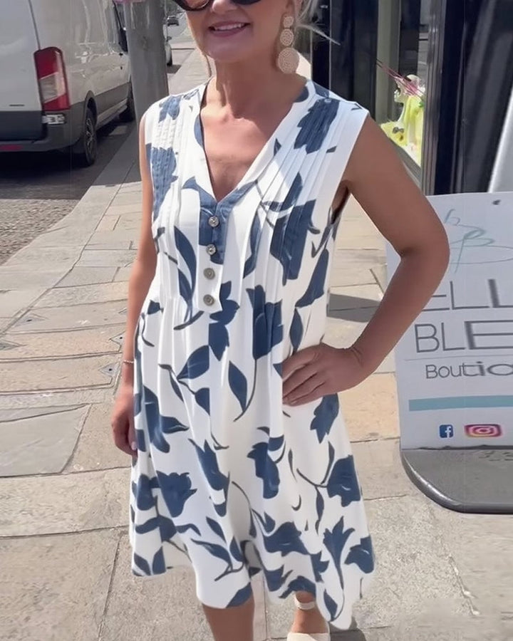 Winifred | Printed Sleeveless Maxi Dress
