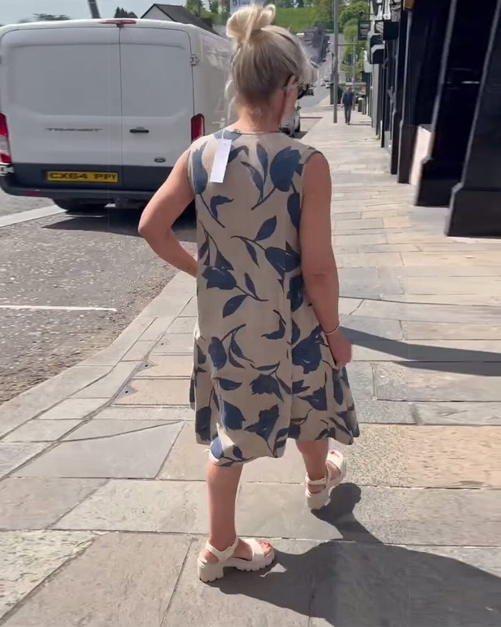 Winifred | Printed Sleeveless Maxi Dress