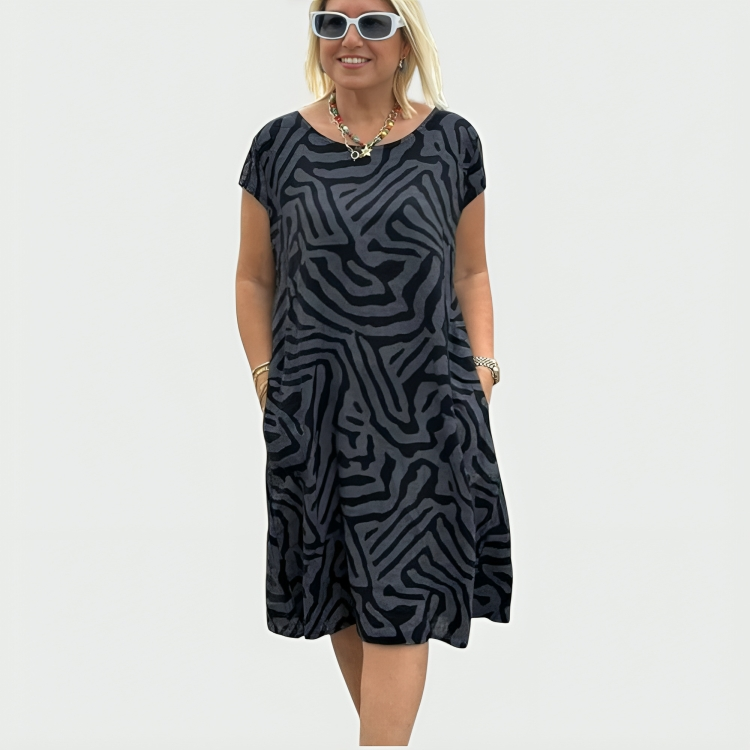 Patricia | Printed Summer Midi Dress