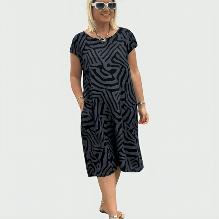 Patricia | Printed Summer Midi Dress