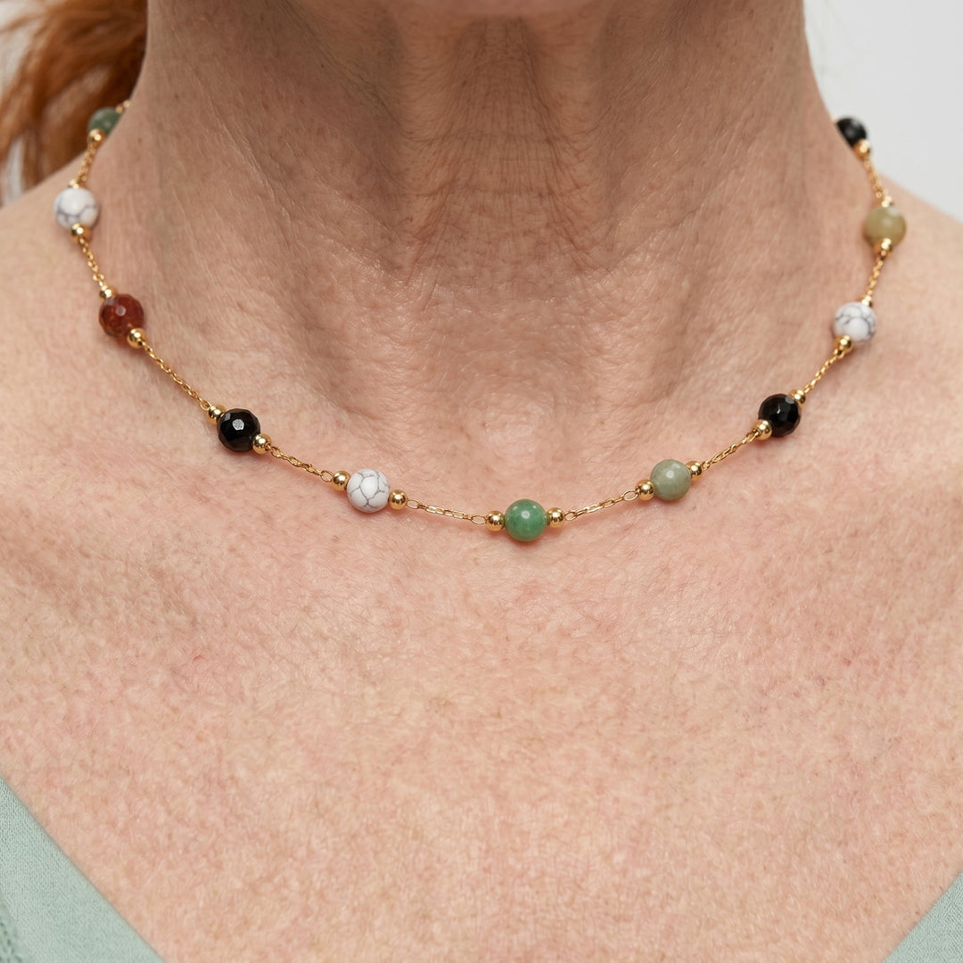 Delicate Stone Accent Necklace